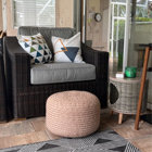 Dalenna Round Outdoor Ottoman & Reviews | Joss & Main